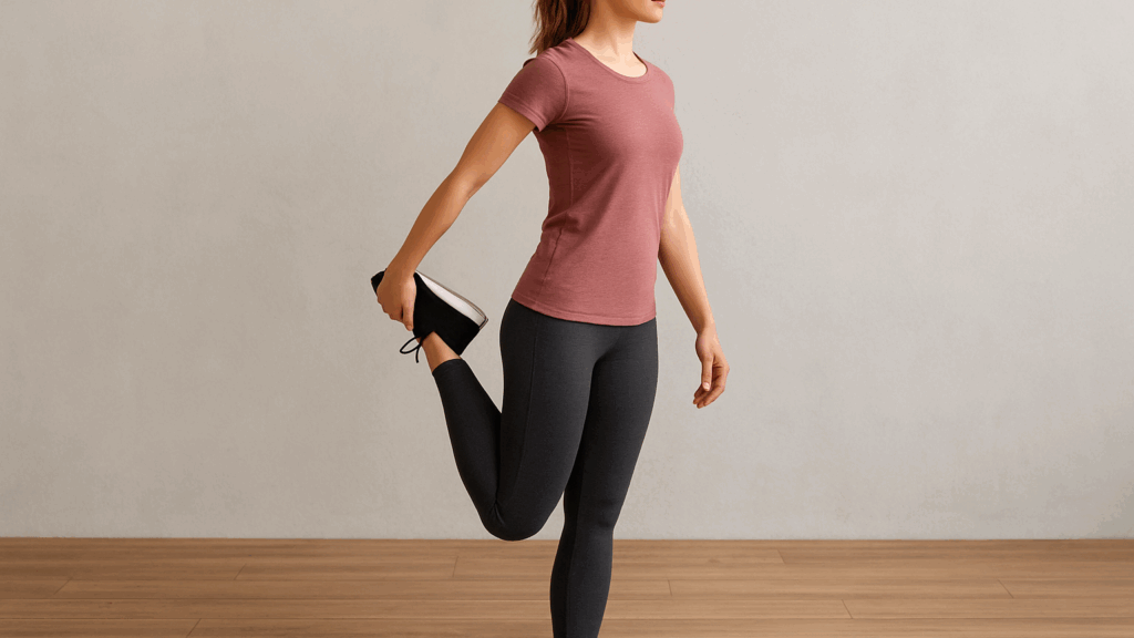 前腿ストレッチ